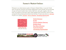 Tablet Screenshot of farmersmarketonline.com